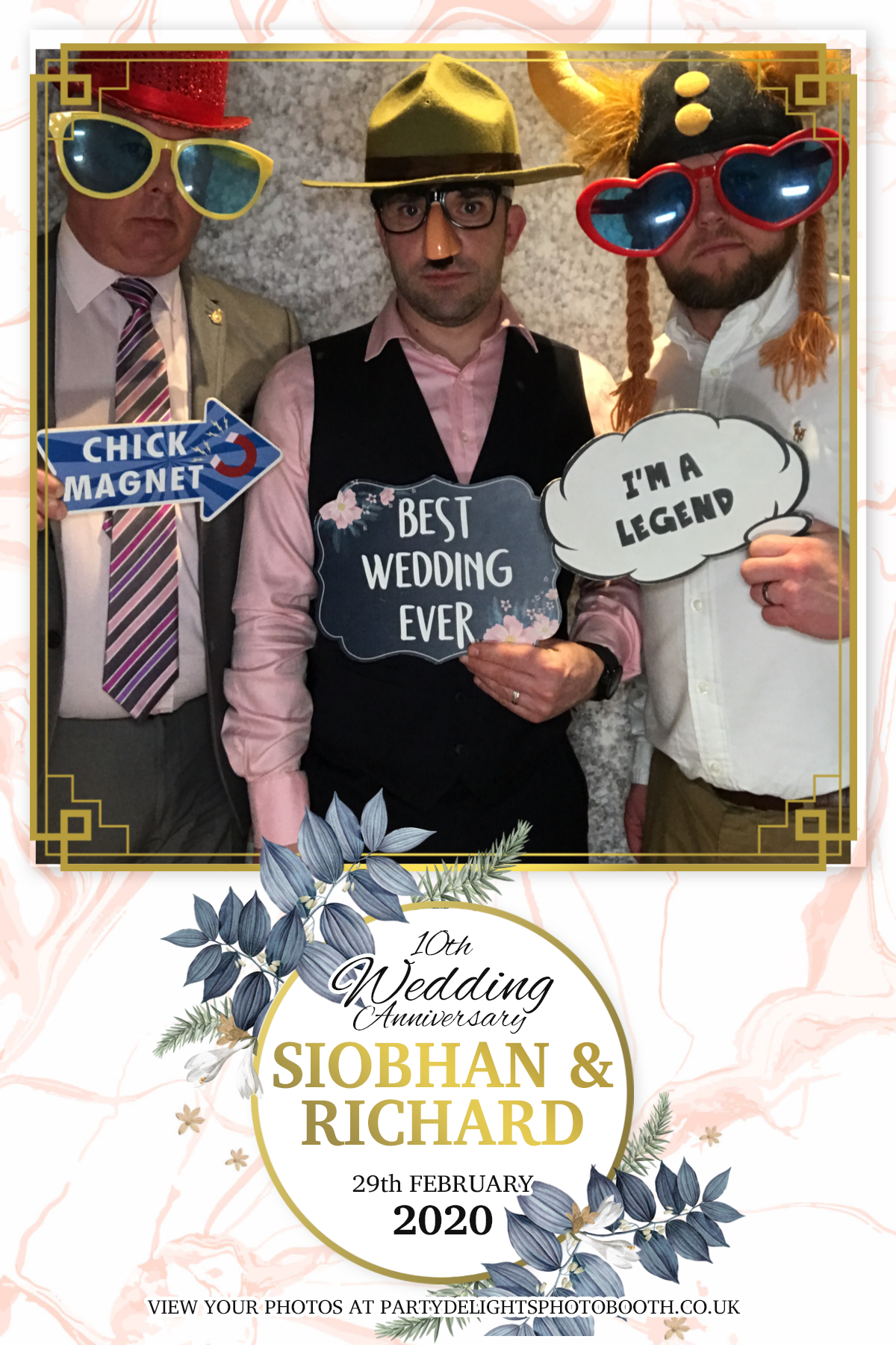 Siobhan and Richards Vow renewal  | View more photos from the event at gallery.partydelightsphotobooth.co.uk/u/PartyDelightsPhotoBooth/Siobhan-and-Richards-Vow-renewal